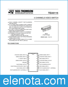 STMicroelectronics TEA5115 datasheet
