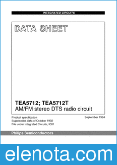 Philips TEA5712T datasheet