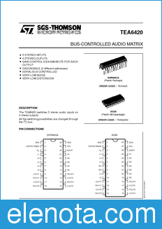 STMicroelectronics TEA6420 datasheet