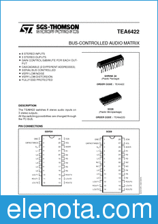 STMicroelectronics TEA6422 datasheet