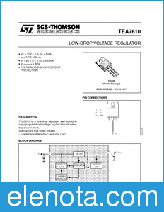 STMicroelectronics TEA7610 datasheet