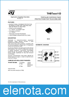 STMicroelectronics THBT15011 datasheet