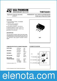 STMicroelectronics THBT200S1 datasheet