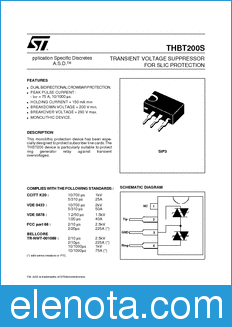 STMicroelectronics THBT200S datasheet