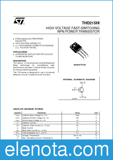 STMicroelectronics THD215HI datasheet