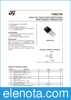 STMicroelectronics THD277HI datasheet