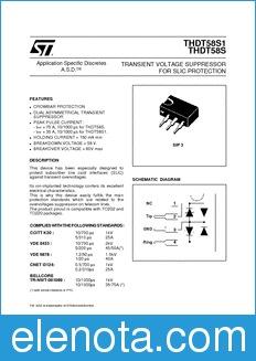 STMicroelectronics THDT58S datasheet