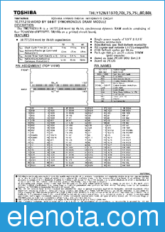 Toshiba THLY12N11B70 datasheet