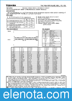 Toshiba THLY641691FG-10 datasheet
