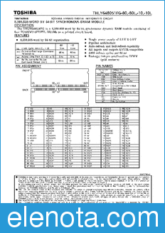 Toshiba THLY648051FG-10 datasheet