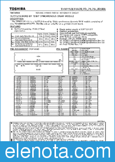 Toshiba THMY12E11A70 datasheet