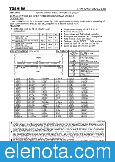 Toshiba THMY25E10B70 datasheet