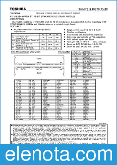 Toshiba THMY51E10B70 datasheet