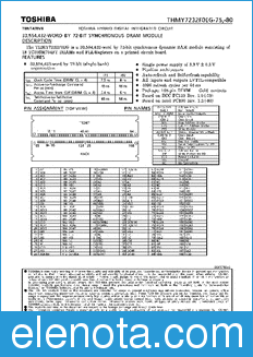 Toshiba THMY7232F0EG-75 datasheet