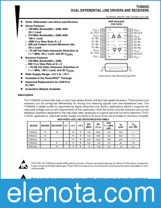 Texas Instruments THS6002 datasheet