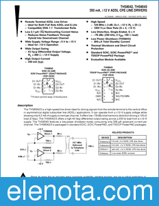Texas Instruments THS6042 datasheet