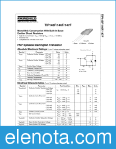 Fairchild TIP145F datasheet