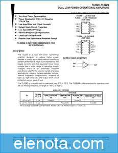 Texas Instruments TL022C datasheet
