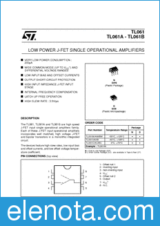STMicroelectronics TL061ACD datasheet