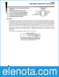 Texas Instruments TL499A datasheet
