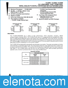 Texas Instruments TLC2552 datasheet