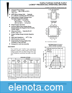 Texas Instruments TLC27L7CD datasheet