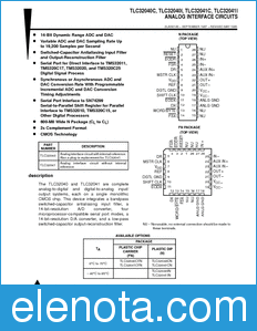 Texas Instruments TLC32040 datasheet
