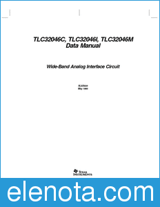 Texas Instruments TLC32046 datasheet
