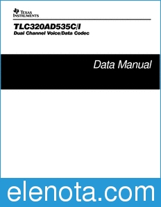 Texas Instruments TLC320AD535 datasheet