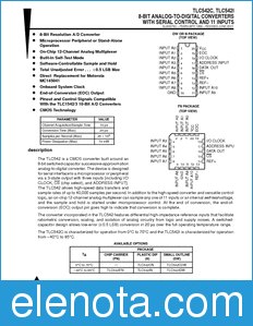 Texas Instruments TLC542 datasheet