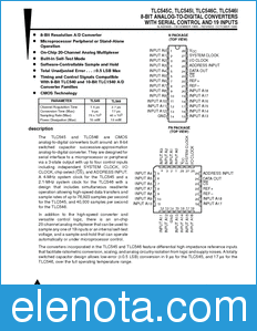 Texas Instruments TLC545 datasheet