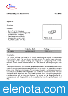 Infineon TLE4726-G datasheet