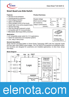 Infineon TLE6225G datasheet