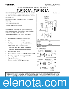 Toshiba TLP1004A datasheet