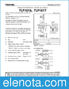 Toshiba TLP1016 datasheet