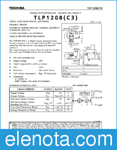 Toshiba TLP1208(C3) datasheet