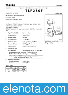 Toshiba TLP250F datasheet