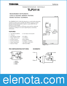 Toshiba TLP3114 datasheet