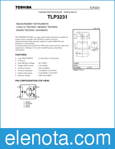 Toshiba TLP3231 datasheet