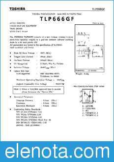 Toshiba TLP666GF datasheet