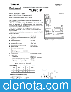 Toshiba TLP701F datasheet