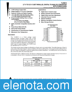 Texas Instruments TLV5613 datasheet