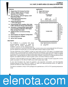 Texas Instruments TLV990-21 datasheet