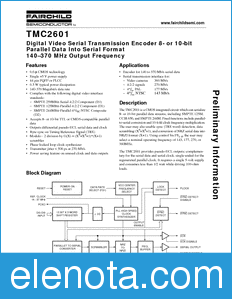 Fairchild TMC2601 datasheet