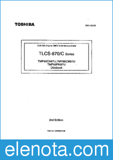 Toshiba TMP86CH87AU datasheet