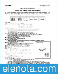 Toshiba TMP87CS64F datasheet