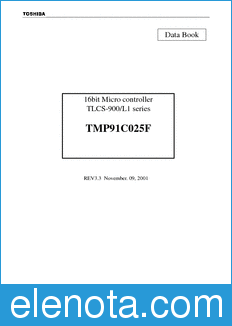 Toshiba TMP91C025F datasheet