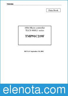Toshiba TMP91C219F datasheet