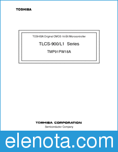 Toshiba TMP91PW18A datasheet