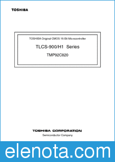 Toshiba TMP92C820 datasheet